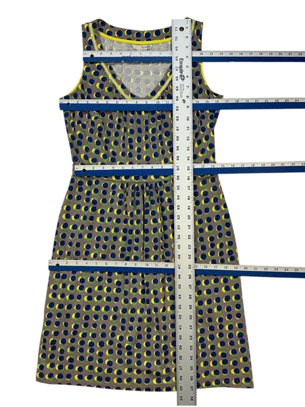Boden Driftwood Sienna Jersey Tank Dress 8R Polka Dot - Picture 6 of 13